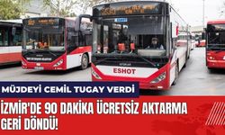 İzmir'de 90 dakika ücretsiz aktarma geri döndü! Müjdeyi Cemil Tugay verdi