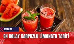 En Kolay Karpuzlu Limonata Tarifi!