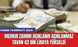 KIDEM TAZMİNATI 2024: Memur zammı açıklanır açıklanmaz tavan 42 bin liraya yükseldi