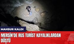 Mersin'de Rus turist kayalıklardan düştü