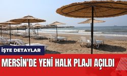 Mersin'de yeni halk plajı açıldı