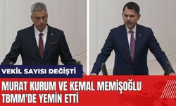Murat Kurum ve Kemal Memişoğlu TBMM'de yemin etti