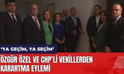Özgür Özel ve CHP'li vekillerden karartma eylemi: Ya geçim ya seçim!