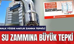 Antalya Halkevi'nden Su Zammı Açıklaması! Yüzde 446 Zamma Büyük Tepki