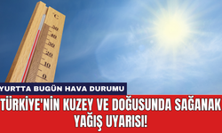 Yurtta bugün hava durumu: Türkiye'nin kuzey ve doğusunda sağanak yağış uyarısı!