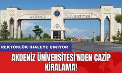 Akdeniz Üniversitesi'nden kiralama ihalesi