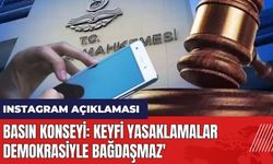 Basın Konseyi'nden Instagram açıklaması: Keyfi yasaklamalar demokrasiyle bağdaşmaz