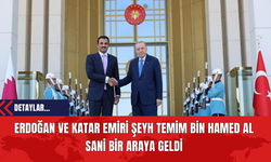 Erdoğan ve Katar Emiri Şeyh Temim Bin Hamed Al Sani Bir Araya Geldi