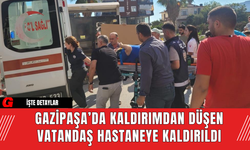 Gazipaşa’da Kaldırımdan Düşen Vatandaş Hastaneye Kaldırıldı