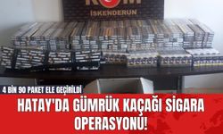 Hatay'da Gümrük Kaçağı Sigara Operasyonu! 4 Bin 90 Paket Ele Geçirildi