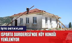 Isparta Darıderesi'nde köy konağı yenileniyor