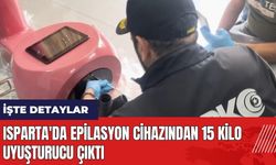 Isparta'da epilasyon cihazından 15 kilo uy*şturucu çıktı