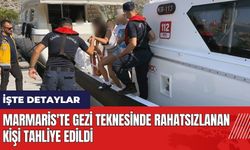 Marmaris'te gezi teknesinde rahatsızlanan kişi tahliye edildi