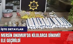 Mersin Anamur'da kilolarca dinamit ele geçirildi