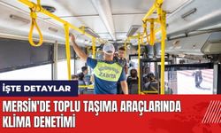 Mersin'de toplu taşıma araçlarında klima denetimi