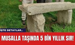 Musalla taşında 5 bin yıllık sır!