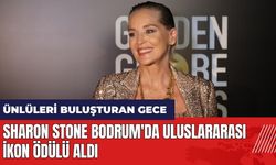 Sharon Stone Bodrum'da Uluslararası İkon Ödülü aldı