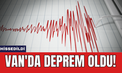 Van'da deprem oldu!