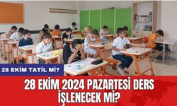 28 Ekim tatil mi? 28 Ekim 2024 Pazartesi ders işlenecek mi?