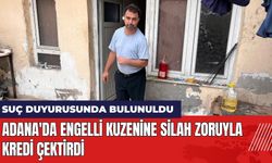 Adana'da Engelli Kuzenine Silah Zoruyla Kredi Çektirdi