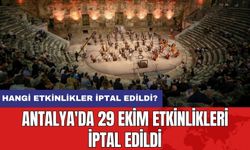 Antalya'da 29 Ekim Etkinlikleri İptal Edildi