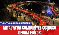 Antalya'da Cumhuriyet coşkusu devam ediyor