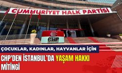 CHP'den İstanbul'da Yaşam Hakkı Mitingi