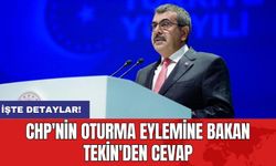 CHP'nin oturma eylemine Bakan Tekin'den cevap