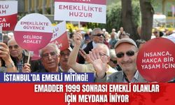 İstanbul’da emekli mitingi!  EMADDER 1999 sonrası emekli olanlar için meydana iniyor