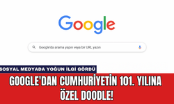 Google'dan Cumhuriyetin 101. Yılına Özel Doodle!