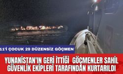 Yunanistan'ın Geri İttiği  Göçmenler Sahil Güvenlik Ekipleri Tarafından Kurtarıldı