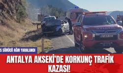 Antalya Akseki’de Korkunç Trafik Kazası! Rus Sürücü Ağır Yaralandı