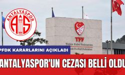 PFDK Kararlarını Açıkladı! Antalyaspor'un Cezası Belli Oldu