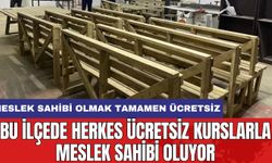 Bu ilçede herkes ücretsiz kurslarla meslek sahibi oluyor