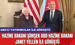 Hazine Bakanı Şimşek ABD Hazine Bakanı Janet Yellen İle Görüştü