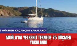 Muğla'da Yelkenli Teknede 75 Göçmen Yakalandı