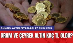 Gram ve çeyrek altın kaç TL oldu? Güncel altın fiyatları 27 Ekim 2024