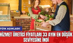 Hizmet Üretici Fiyatları 33 Ayın En Düşük Seviyesine İndi