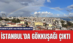 İstanbul'da Gökkuşağı Çıktı: Turistleri Hayran Bıraktı