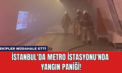 İstanbul'da Metro İstasyonu'nda Yangın Paniği!