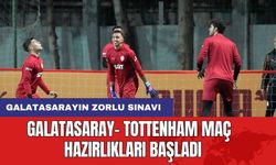 Galatasaray, Tottenham Maçına Hız Kesmeden Hazırlanıyor!