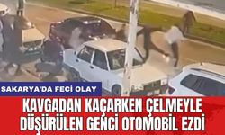 Kavgadan kaçarken çelmeyle düşürülen genci otomobil ezdi