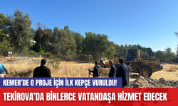 Kemer’de O Proje İçin İlk Kepçe Vuruldu! Tekirova’da Binlerce Vatandaşa Hizmet Edecek