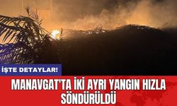 Manavgat'ta İki Ayrı Yangın Hızla Söndürüldü