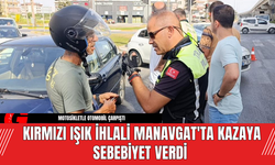 Kırmızı Işık İhlali Manavgat'ta Kazaya Sebebiyet Verdi