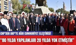 CHP’den AKP’ye Ağır Cumhuriyet Eleştirisi! “80 yılda yapılanları 20 yılda yok etmiştir”