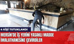 Mersin'de İş Yerini Yasaklı Madde İmalathanesine Çevirdiler