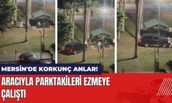 Mersin'de Korkunç Anlar! Aracıyla Parktakileri Ezmeye Çalıştı