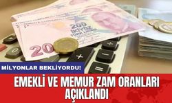 Milyonlar Bekliyordu! Emekli ve Memur Zam Oranları Açıklandı