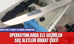 Operasyonlarda Ele Geçirilen Suç Aletleri Dikkat Çekti